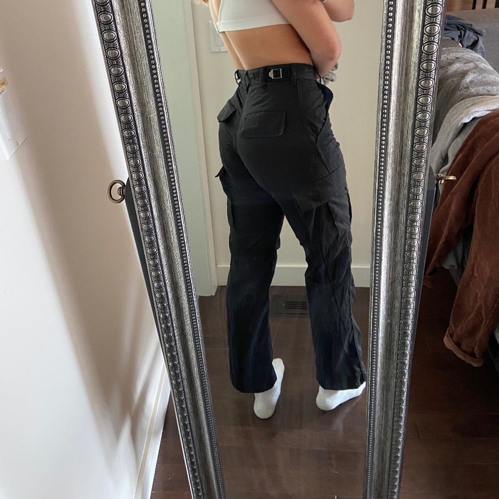 black cargo pants